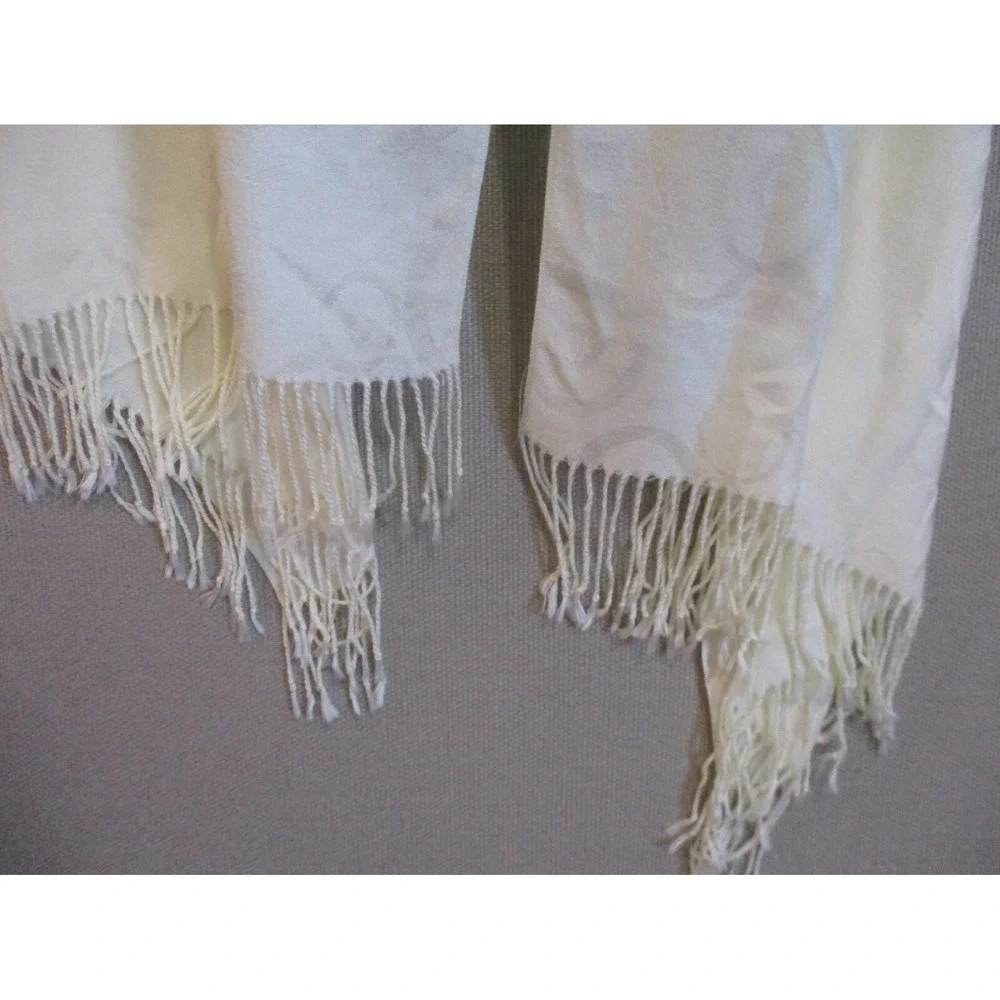 Pashmina Silk Scarf Shawl Circle Jacquard 66